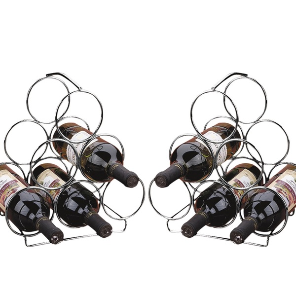 Kit 2 Adegas Triangulares Porta Garrafas De Vinho Espumante C