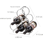 Kit 2 Adegas Triangulares Porta Garrafas De Vinho Espumante C