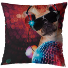 Kit 2 Almofadas Cheias 40cm Estampa Cachorro Pet Com Zíper