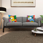 Kit 2 Almofadas Cheias Coloridas Pop Art 40cm Quarto Cama