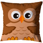 Kit 2 Almofadas Cheias Corujas Coloridas Sala Quarto 40cm