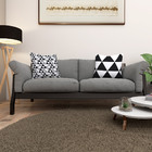 Kit 2 Almofadas Cheias Geométrico Sala Quarto 40cm Preto