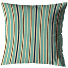 Kit 2 Almofadas Cheias Listradas Azul 40cm Sala Quarto