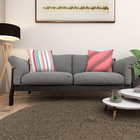 Kit 2 Almofadas Cheias Listradas Rosa 40cm Sala Quarto