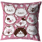 Kit 2 Almofadas Cheias Quarto Infantil Meninas 40cm Rosa