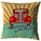 Kit 2 Almofadas Cheias Vintage Carros 40cm Decoração Sala