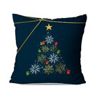 Kit 2 Almofadas De Natal Bolinha E Pinheiros Premium