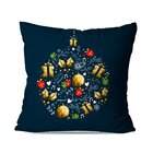 Kit 2 Almofadas De Natal Bolinha E Pinheiros Premium