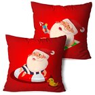 Kit 2 Almofadas De Natal Papai Noel Na Praia