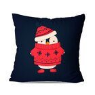 Kit 2 Almofadas De Natal Pinguins Natalinos Marinho
