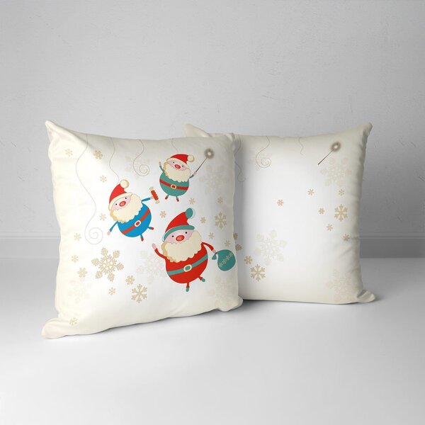 Kit 2 Almofadas Decorativa Gnomos Natalinos