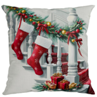 Kit 2 Almofadas Decorativa Natal Meais Xadrez Verde 43cmx43cm