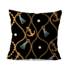 Kit 2 Almofadas Decorativas Cordas Preto