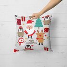 Kit 2 Almofadas Decorativas Elementos Natalinos Bege