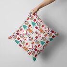 Kit 2 Almofadas Decorativas Elementos Natalinos Bege