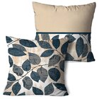 Kit 2 Almofadas Decorativas Folhas