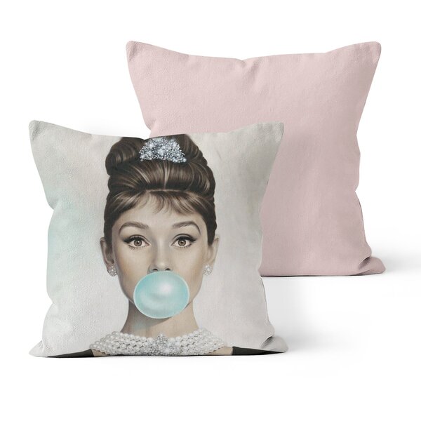 Kit 2 Almofadas Decorativas Own Audrey Hepburn Chiclete - 45x