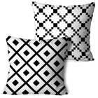 Kit 2 Almofadas Decorativas Padrões Geométricos