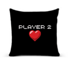 Kit 2 Almofadas Decorativas Para Sofá 40x40 Player 1 E 2 Bran