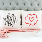 Kit 2 Almofadas Decorativas Para Sofá 40x40 Senhor E Senhora