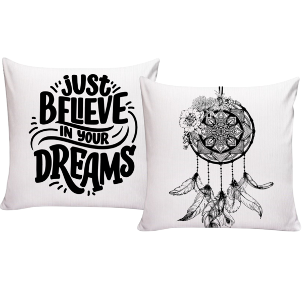 Kit 2 Almofadas Decorativas Para Sofá Cheias 40x40 Believe Br