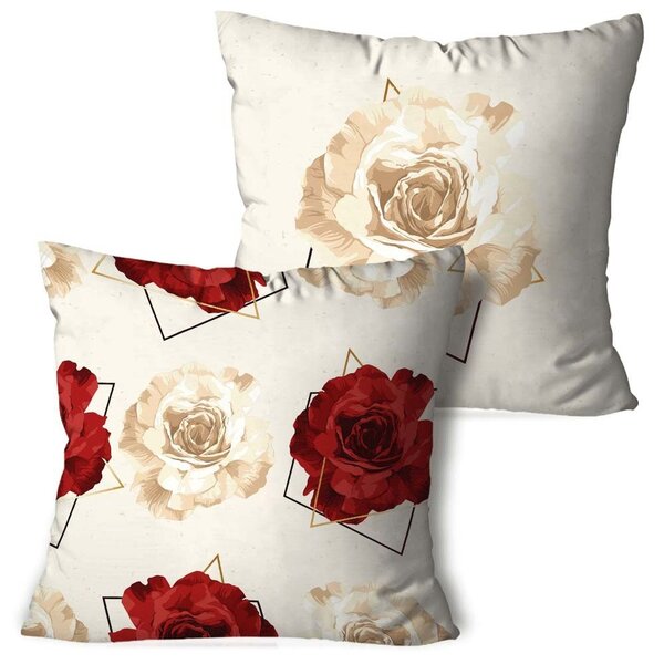 Kit 2 Almofadas Decorativas Rosas