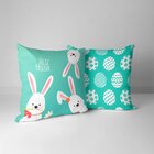 Kit 2 Almofadas Feliz Páscoa