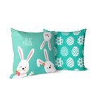 Kit 2 Almofadas Feliz Páscoa