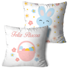 Kit 2 Almofadas Feliz Páscoa