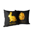 Kit 2 Almofadas Feliz Páscoa Gold