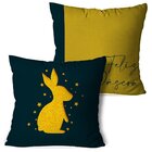 Kit 2 Almofadas Feliz Páscoa Gold