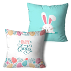 Kit 2 Almofadas Happy Easter Colorido