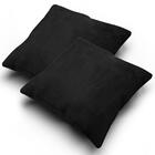 Kit 2 Almofadas Preta 43x43cm Cada