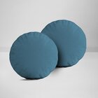 Kit 2 Almofadas Redondas Azul Único