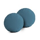 Kit 2 Almofadas Redondas Azul Único