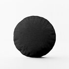 Kit 2 Almofadas Redondas Cinza Escuro Único