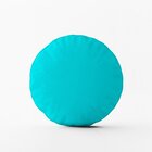 Kit 2 Almofadas Redondas Lisa Turquesa Único
