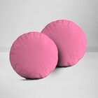 Kit 2 Almofadas Redondas Rosa Único