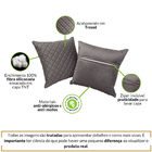 Kit 2 Almofadas Tressê 50x50cm Veludo Marrom Acinzentado - Ca