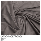 Kit 2 Almofadas Tressê 50x50cm Veludo Marrom Acinzentado - Ca