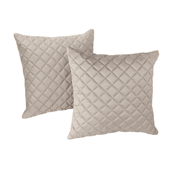 Kit 2 Almofadas Tressê 50x50cm Veludo Perfectly Pale - Casaep