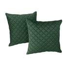Kit 2 Almofadas Tressê 50x50cm Veludo Verde - Casaepoltrona