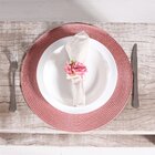 Kit 2 Americano Requinte Liso Para Mesa Redondo 38cm Rosê