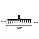 Kit 2 Ancinho De Aço 12 Dentes 33cm Sem Cabo - Volpato