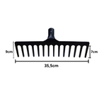 Kit 2 Ancinho De Aço 14 Dentes 35cm Sem Cabo - Volpato