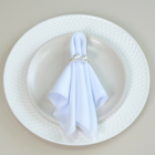 Kit 2 Anéis Guardanapo Pérola Dupla Grande Dourado