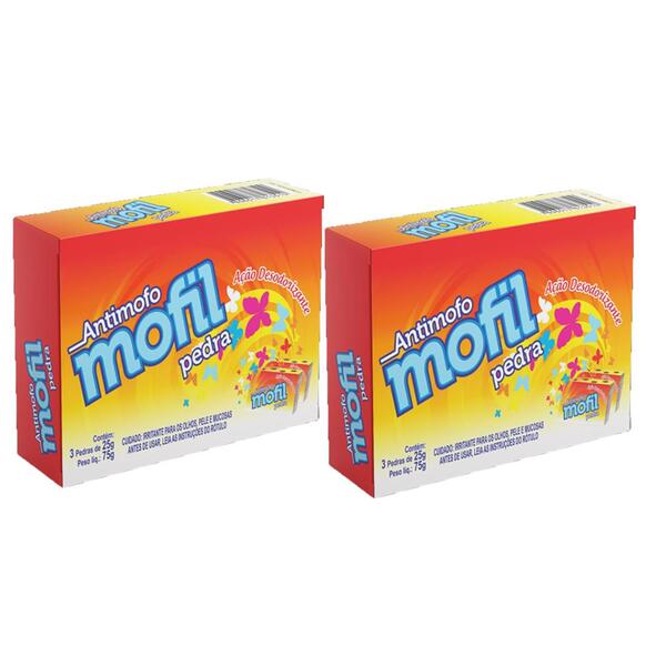 Kit 2 Antimofo Desodor Morfil Desodorizante ( C/ 3 Pedras)