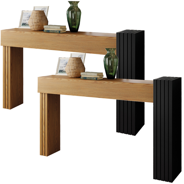 Kit 2 Aparadores Decorativos Para Sala De Estar Lord B01 Carv