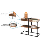 Kit 2 Aparadores Industrial Com Espelho Ariel Demolição - Pal