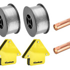 Kit: 2 Arame Mig Revestido Uso S/ Gás 0,8mm Rolo 1kg  + 2 Bic